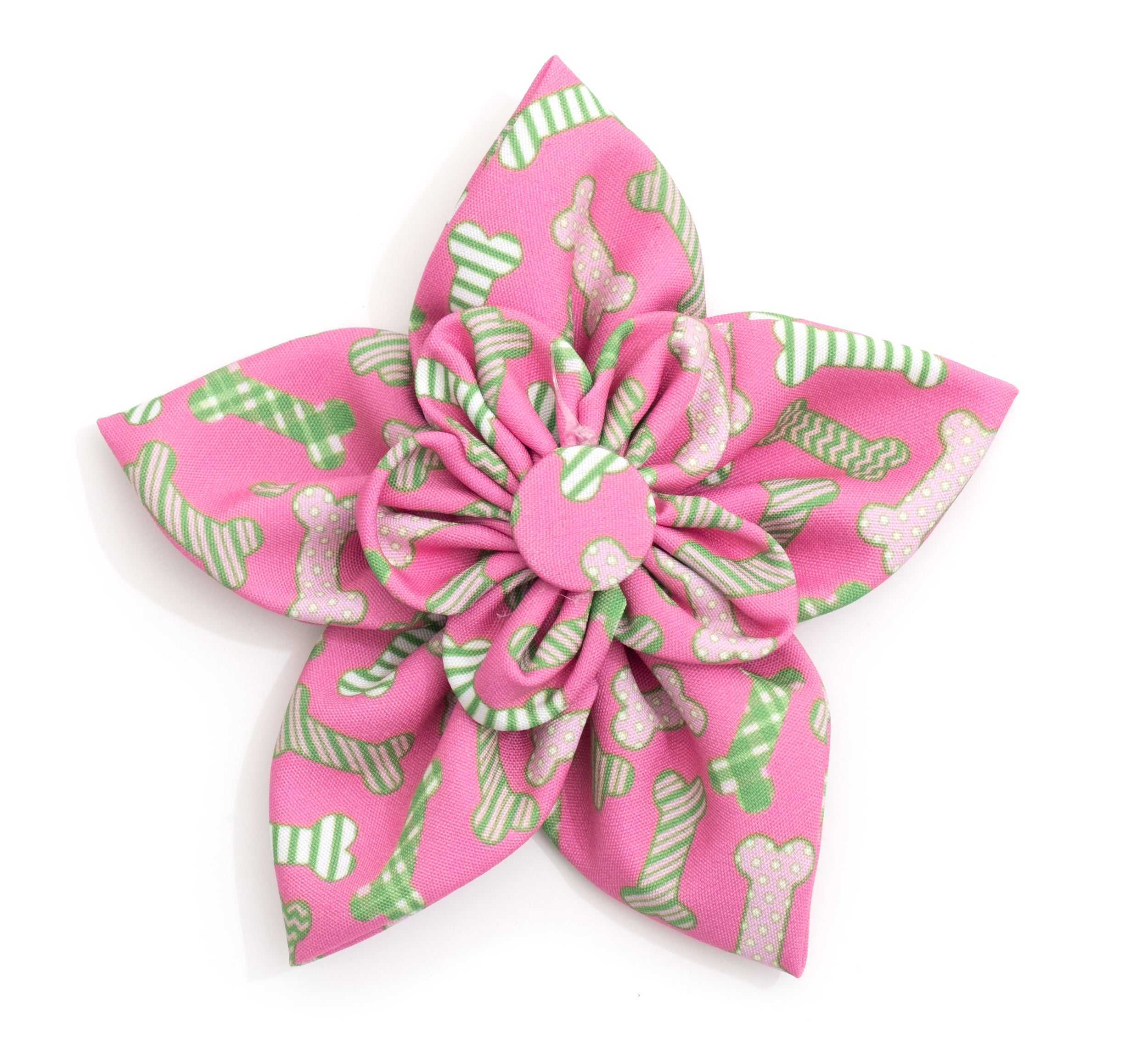 Collar Flower | Preppy Bones Red, White, & Blue