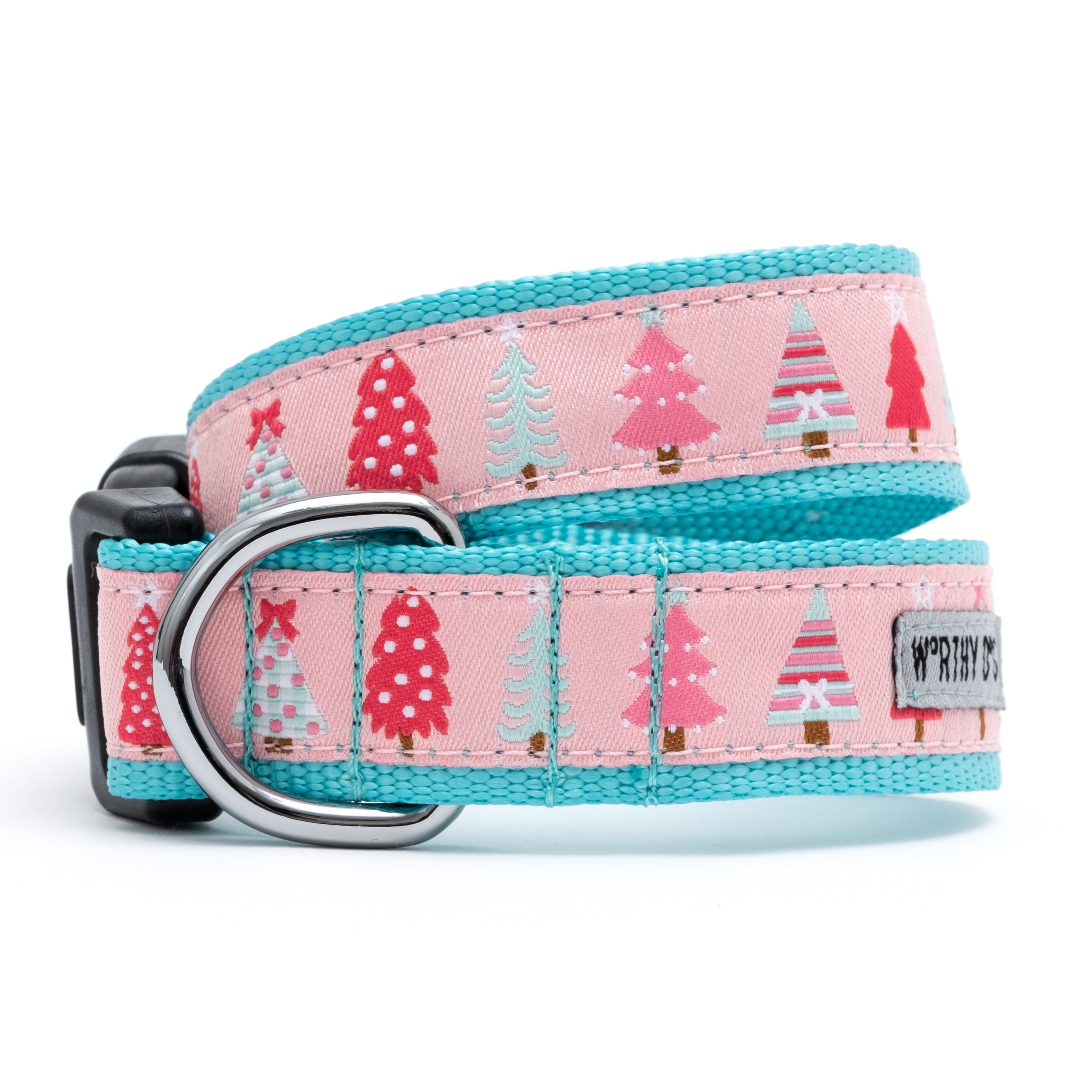 Collar | Holiday Trees Pink