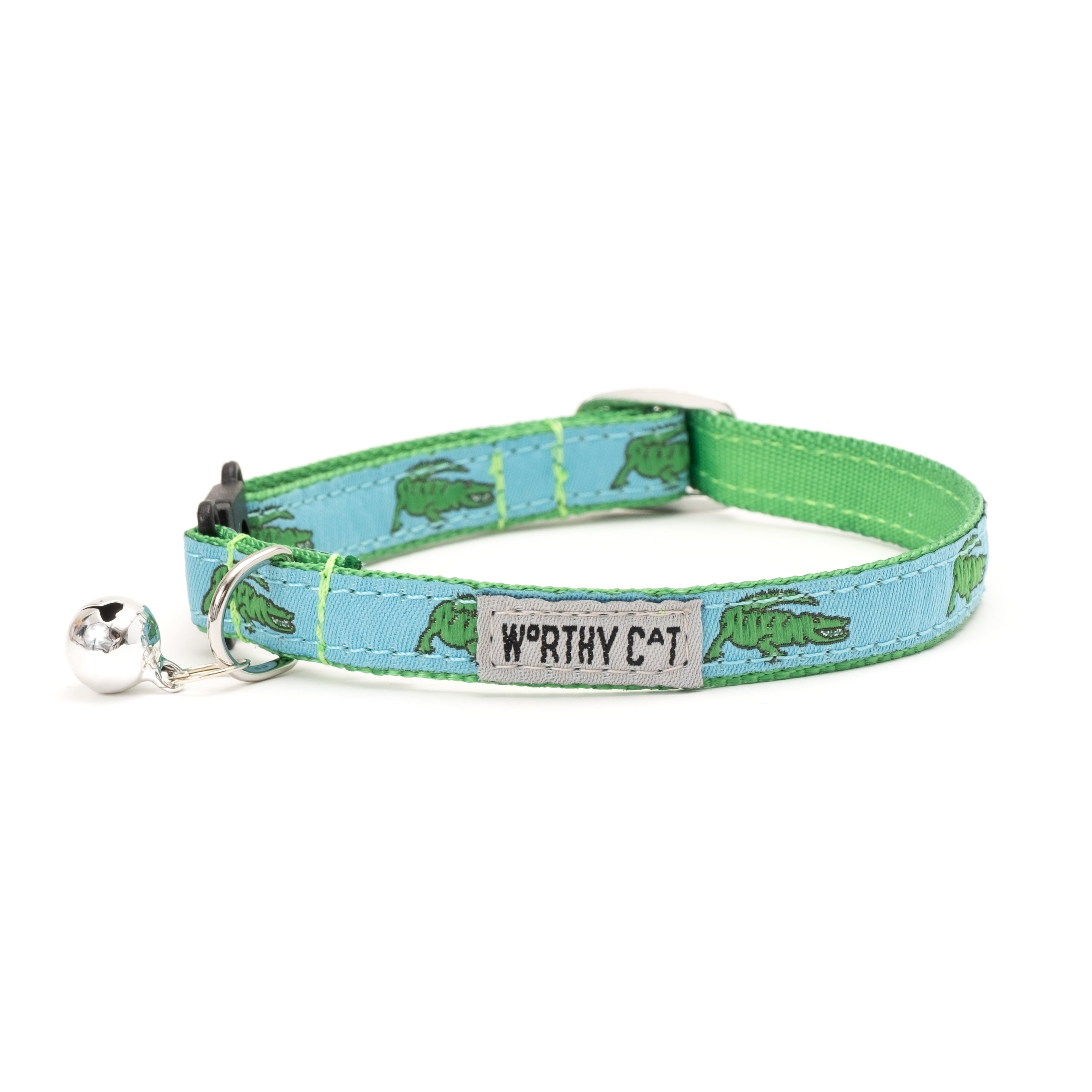 Cat Collar | Alligators Blue