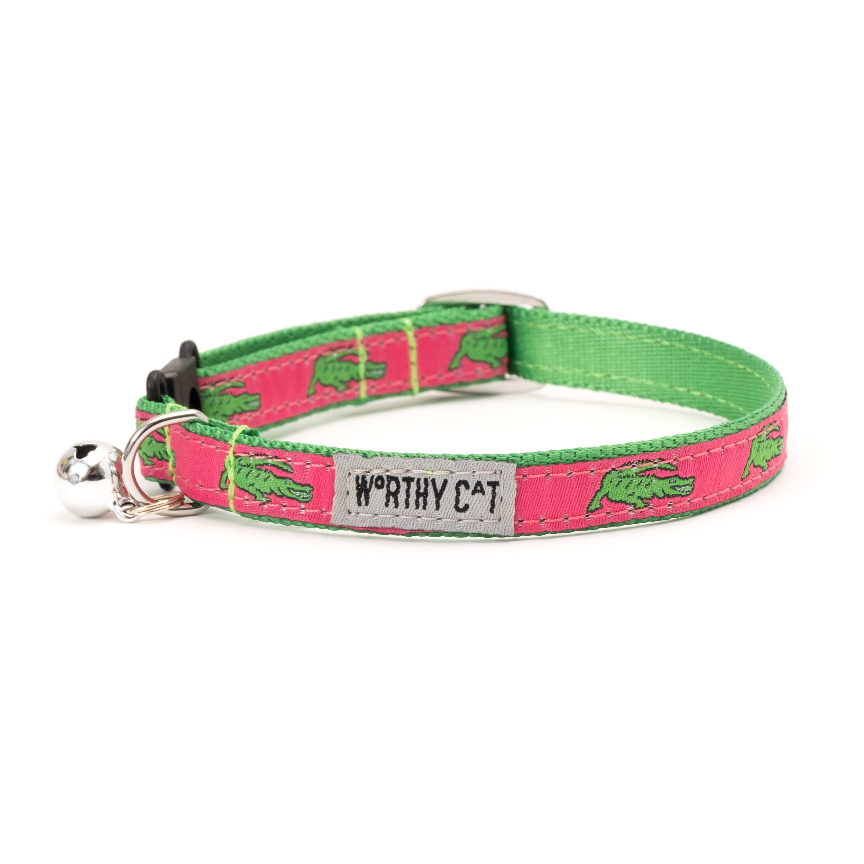 Cat Collar | Alligators Pink