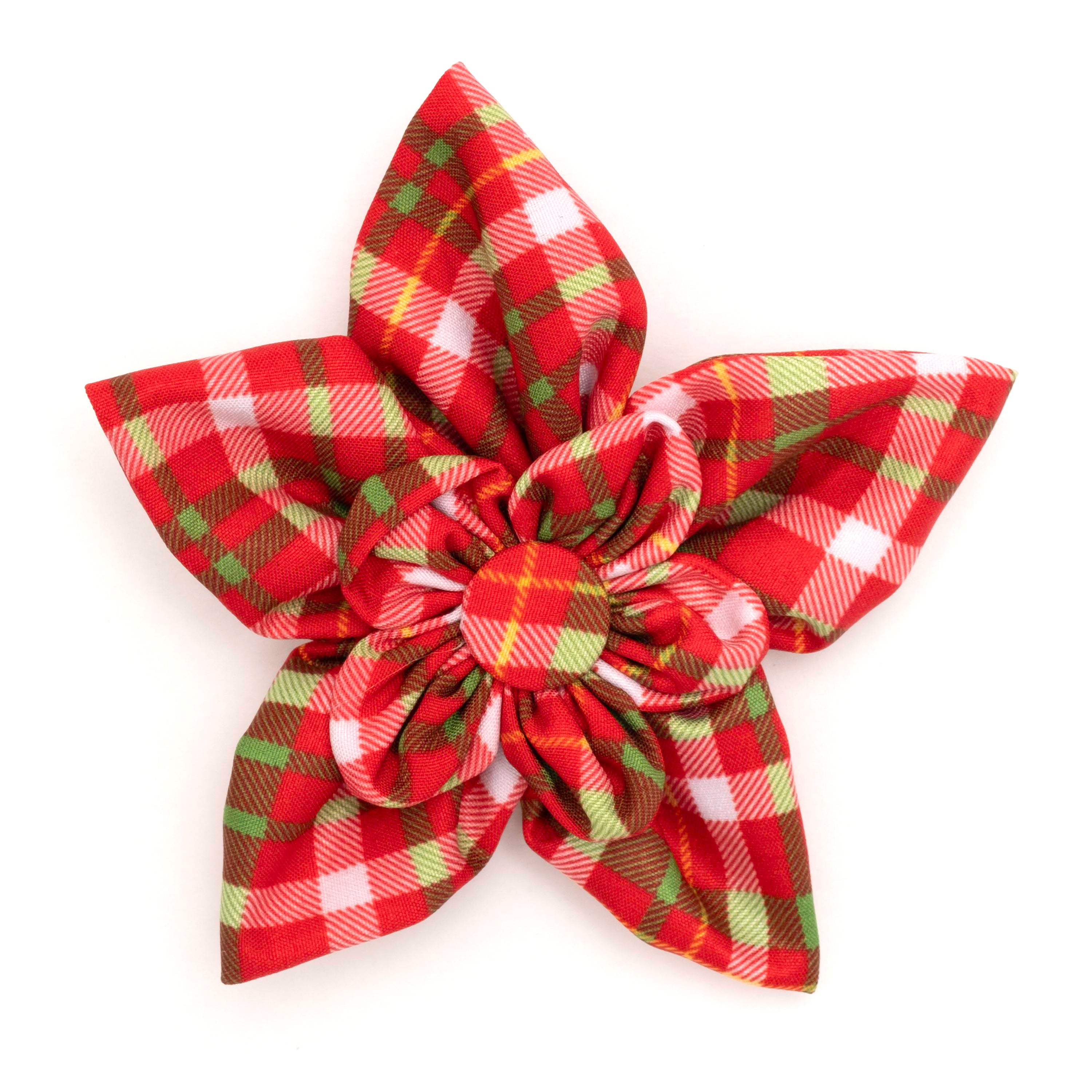 Collar Flower | Holiday Plaid