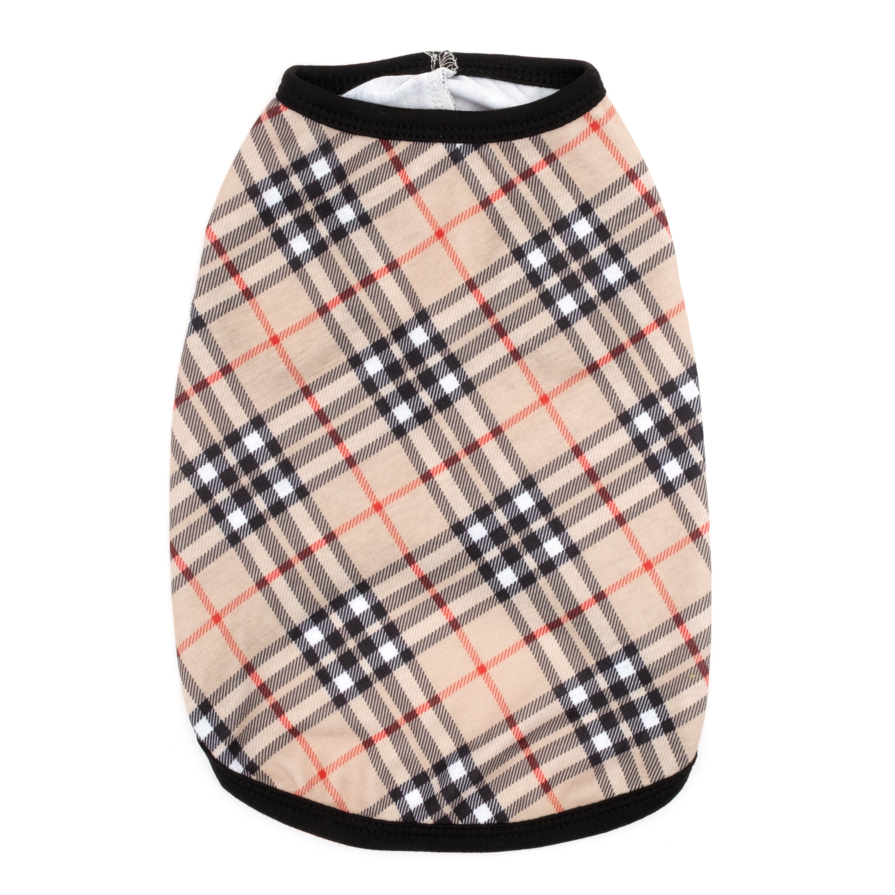 Tee | Tan Plaid
