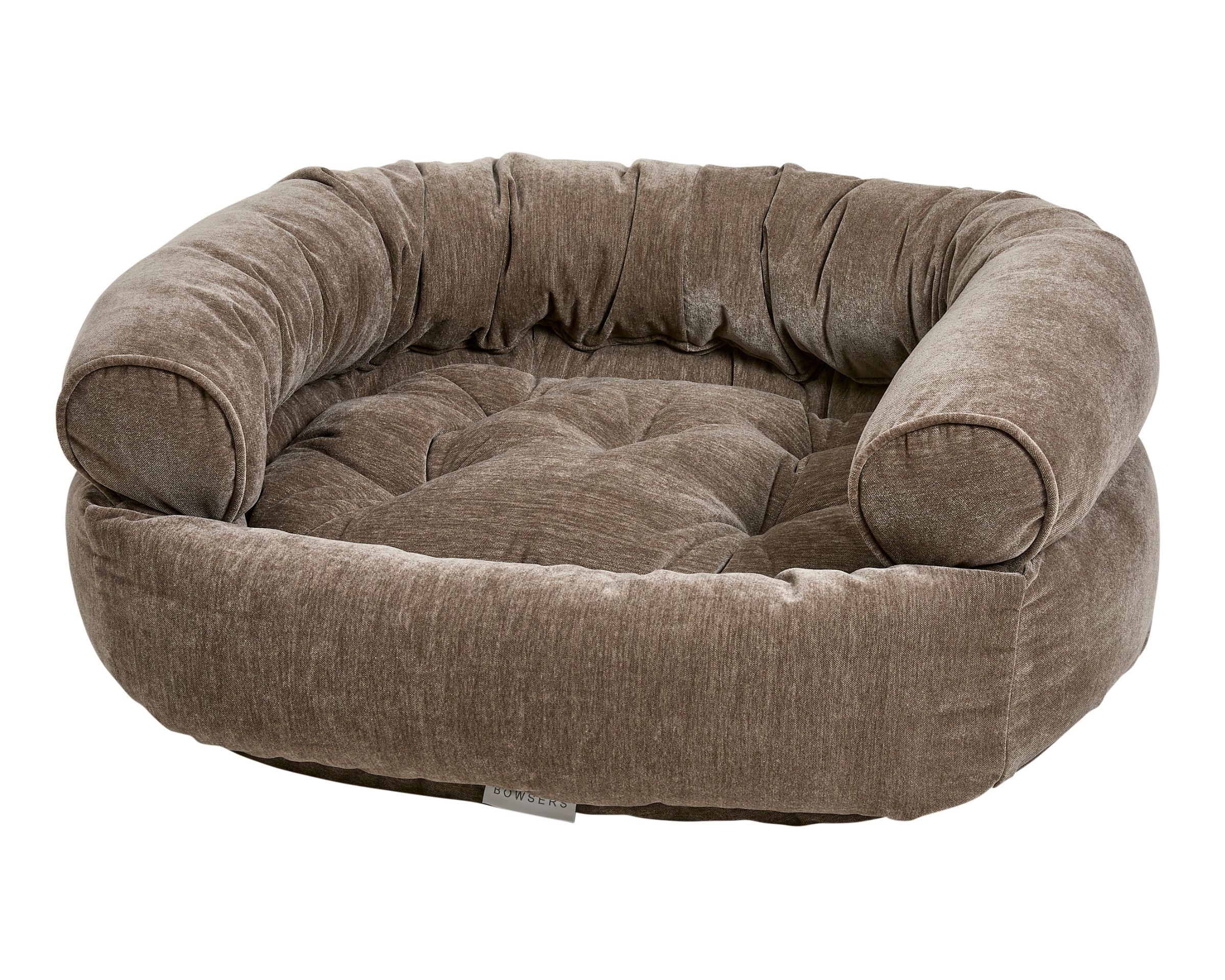 Double Donut Bed | Bark Washed Microvelvet