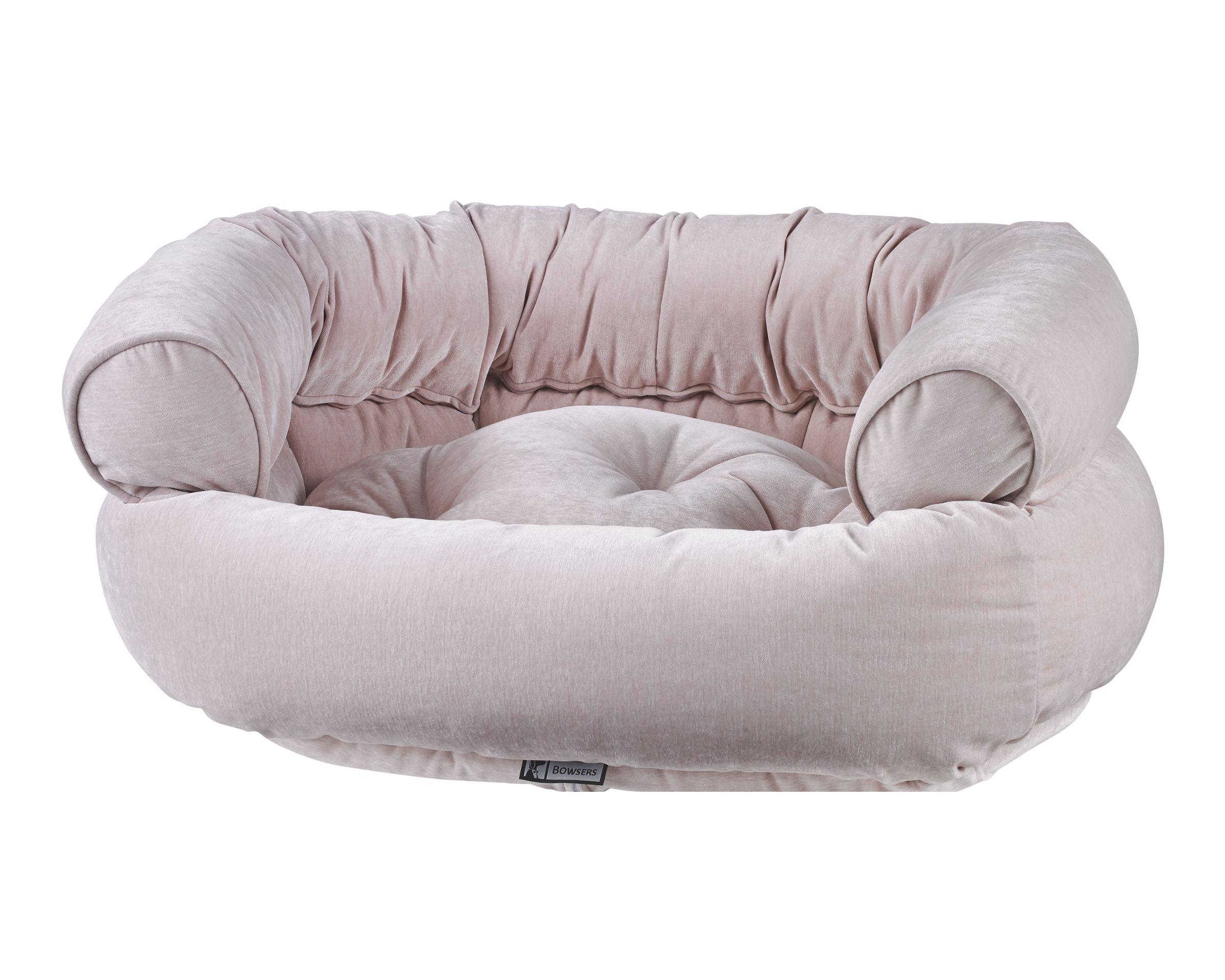 Double Donut Bed | Blush Washed Microvelvet