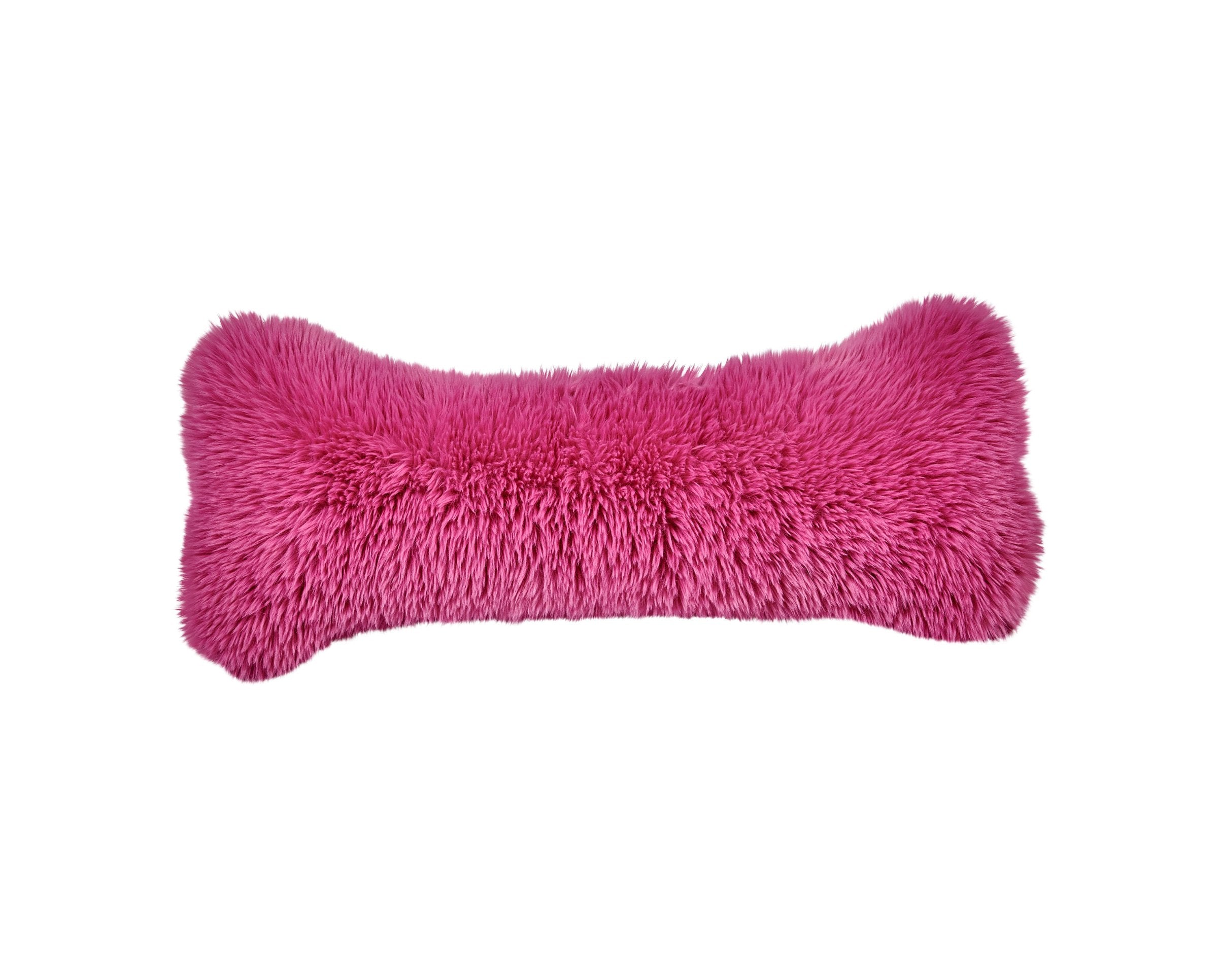 Bumper Bone Pillow | Cherry Blossom Faux Fur