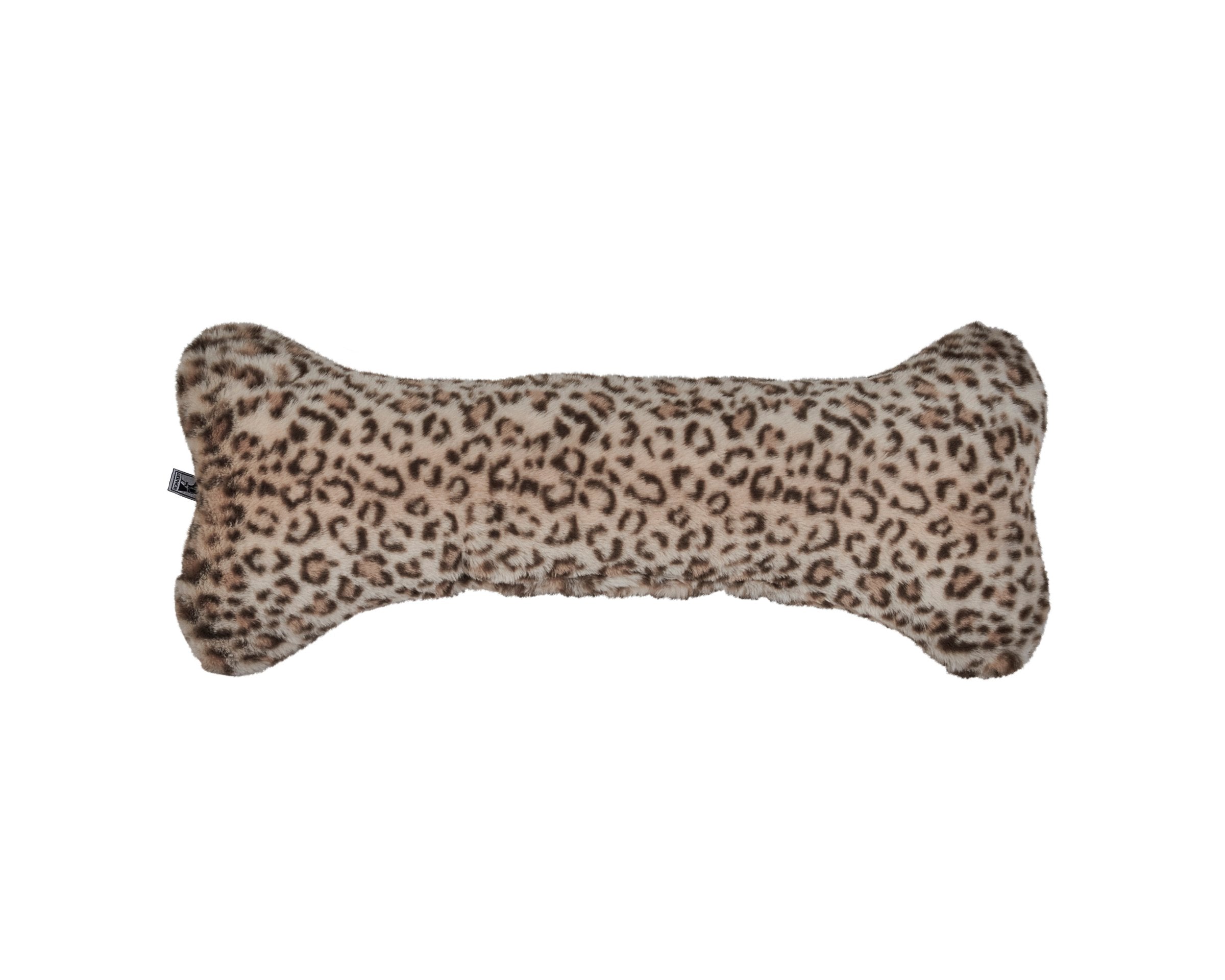 Bumper Bone Pillow | Leopard Faux Fur