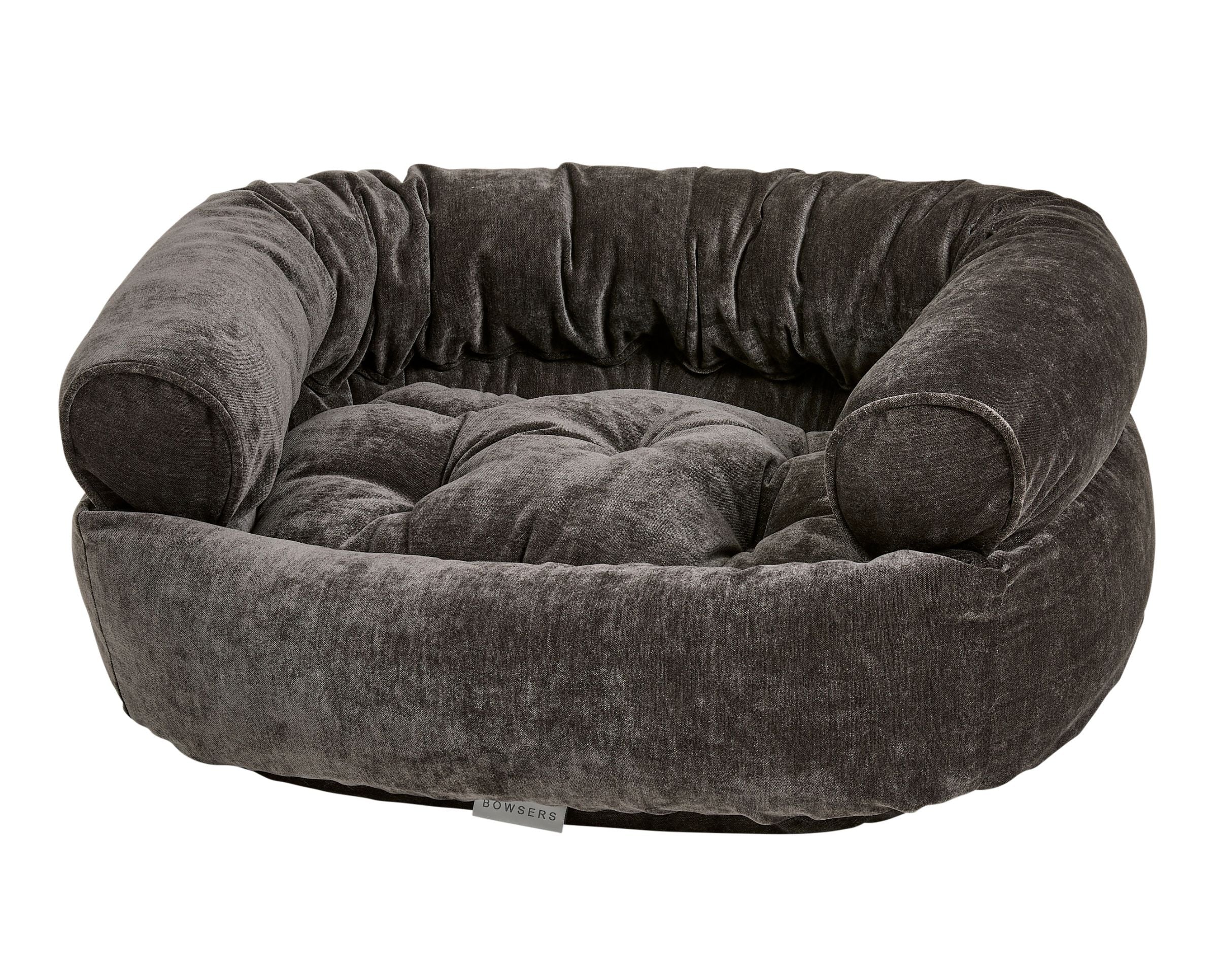 Double Donut Bed | Carbon Washed Microvelvet