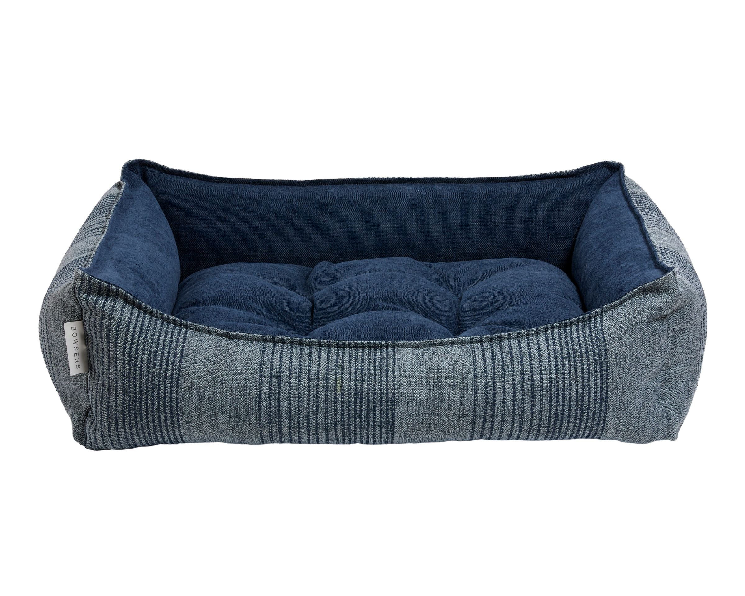 Scoop Bed | Coastal Blue Performance Linen