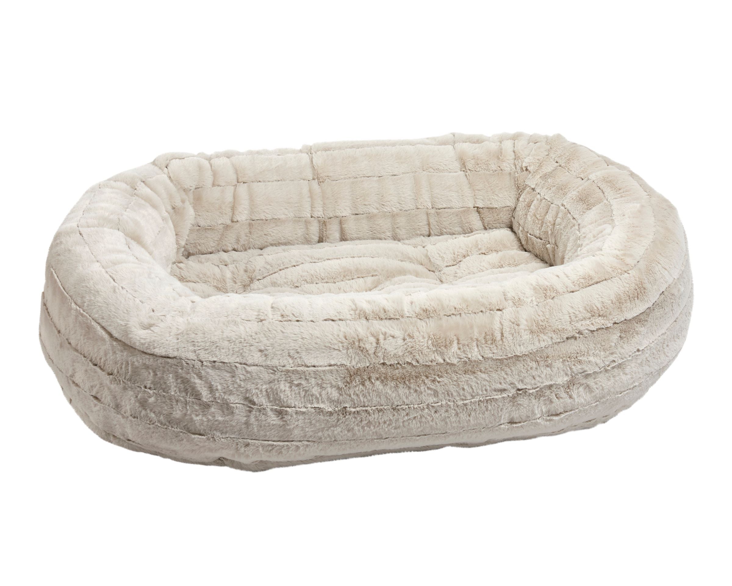 Donut Bed | Rain Faux Fur