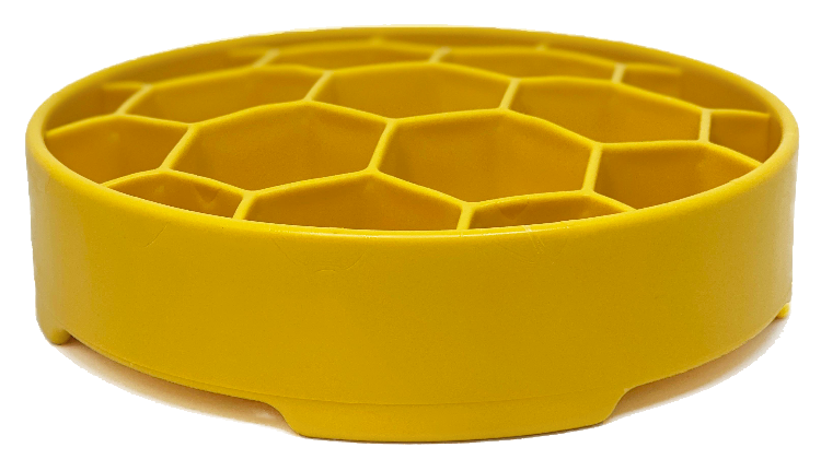 SLOW-FEEDER-DOG-BOWL-HONEYCOMB