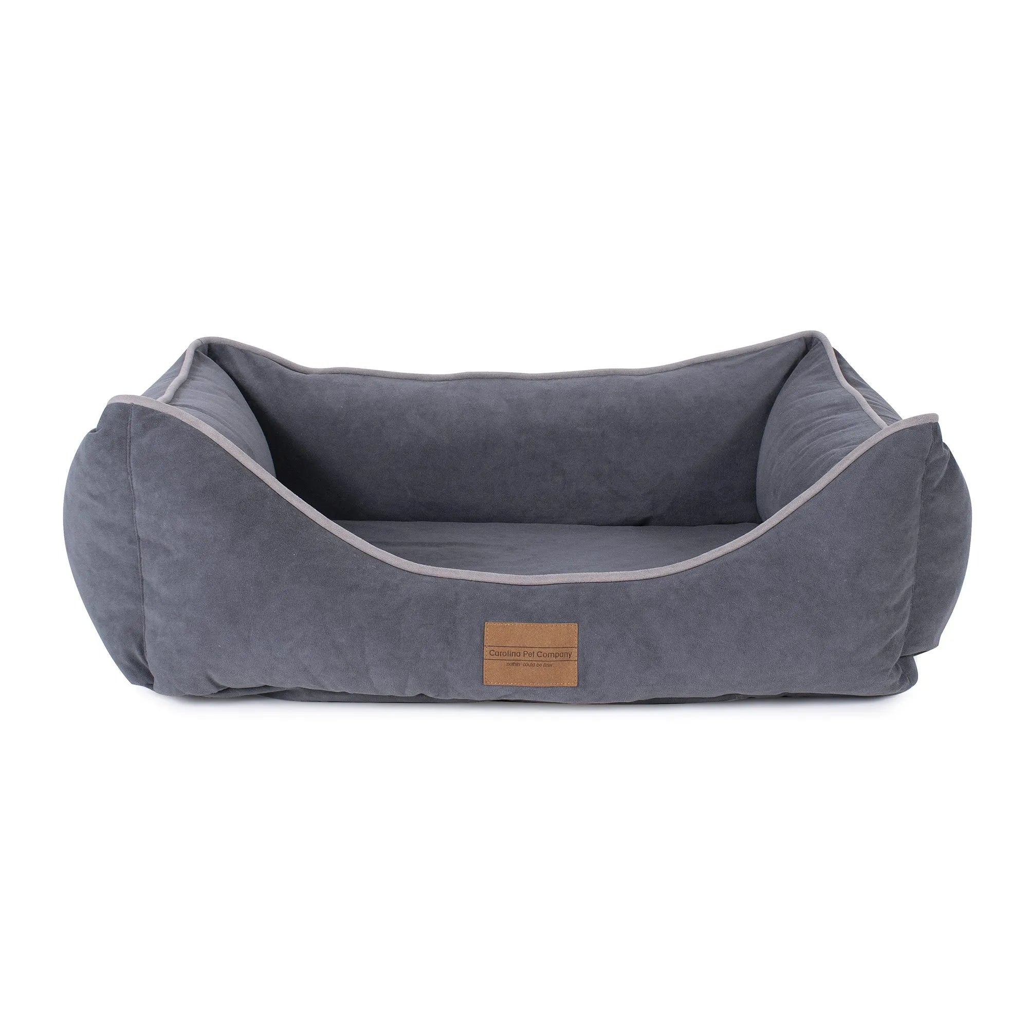 dog-bed-low-profile-microfiber-charcoal