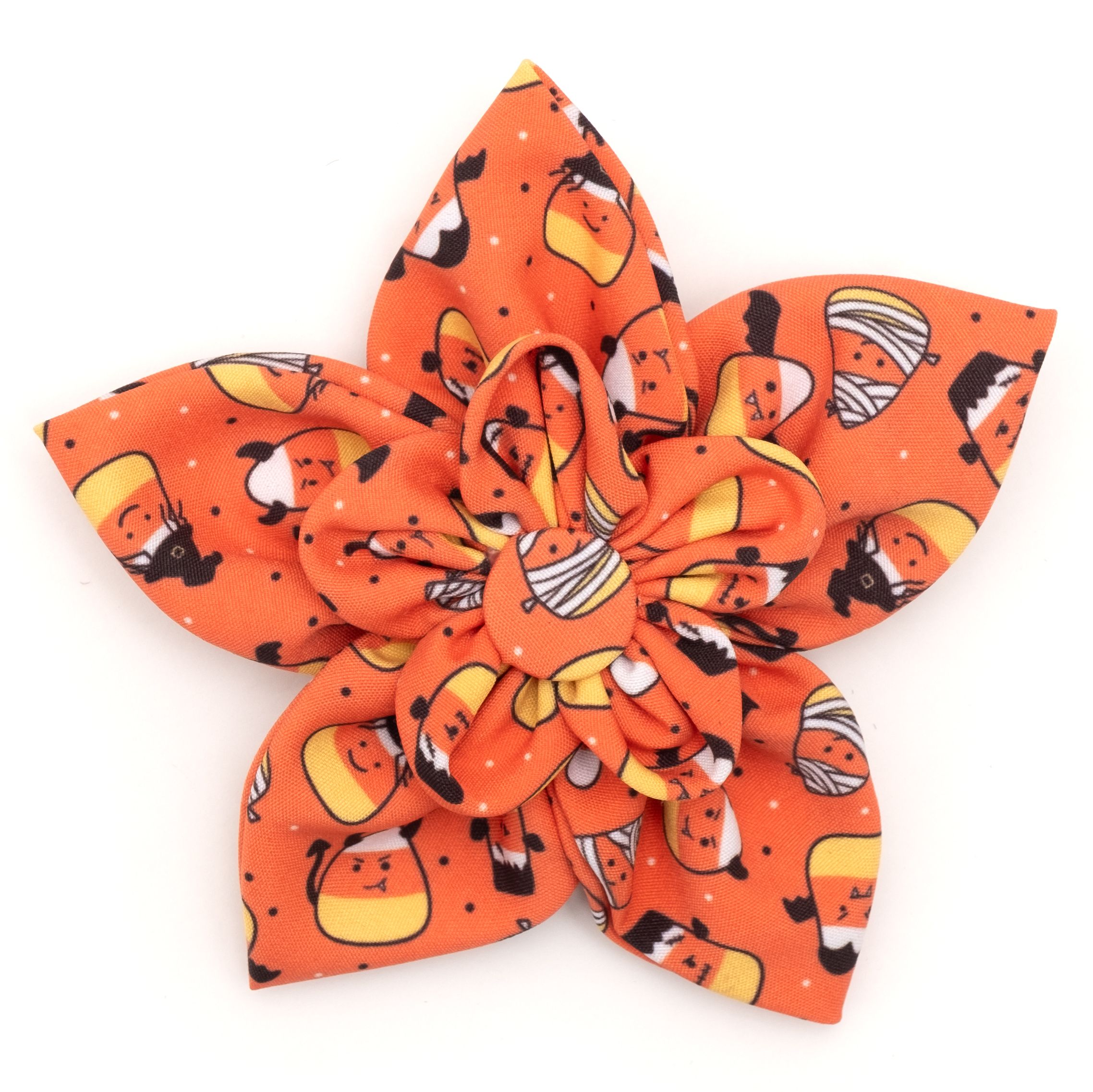 dog-collar-slider-flower-halloween-candy-corn-ghouls