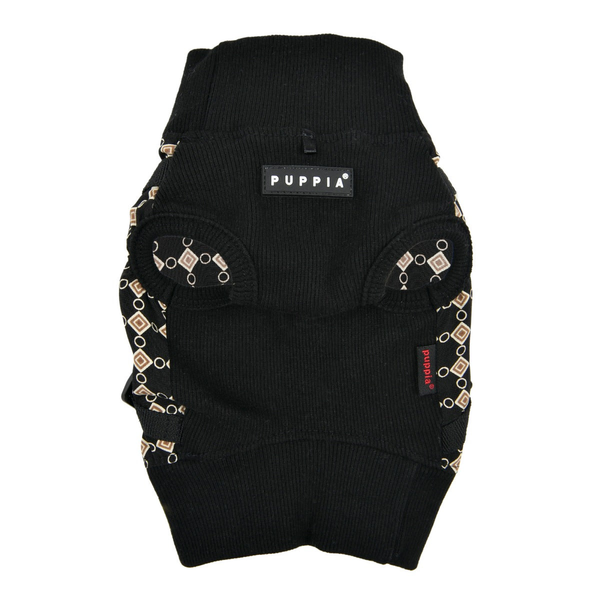 Pullover sweater dog harness in a diamond pattern
