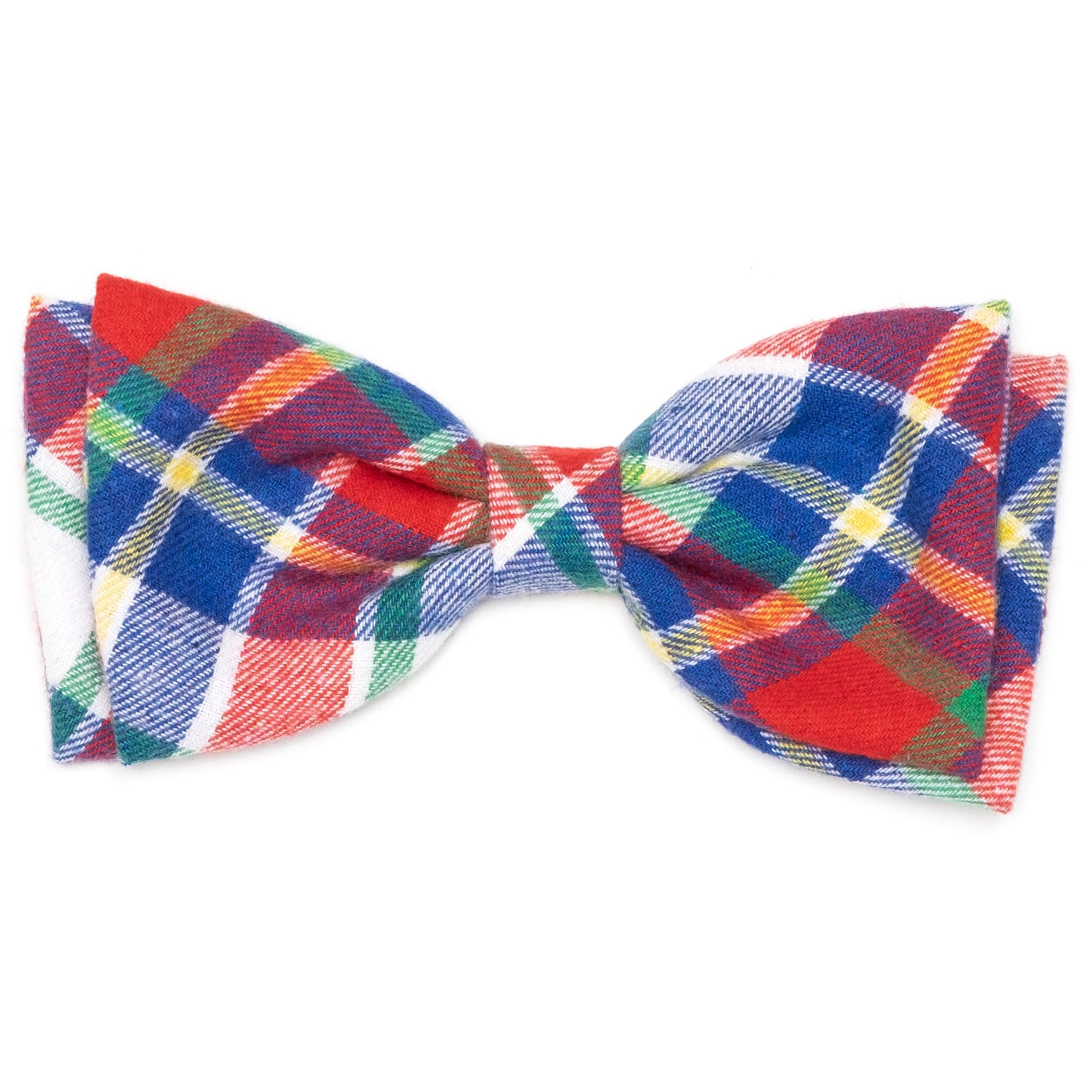 hunter-red-blue-plaid-dog-bow-tie