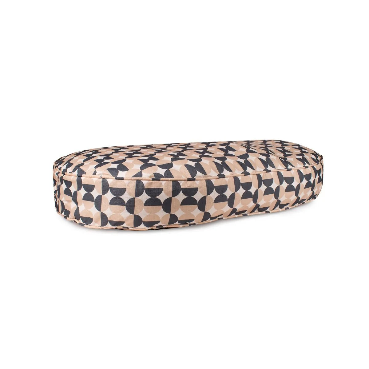 Patterned pet bed on a white background