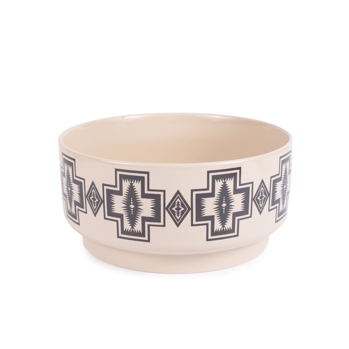 Pendleton Ceramic Dog Bowl in Harding Natural dog bowl