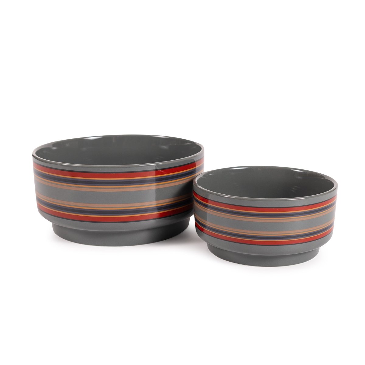 Pendleton Ceramic Dog Bowl in Vintage Camp Green dog bowl