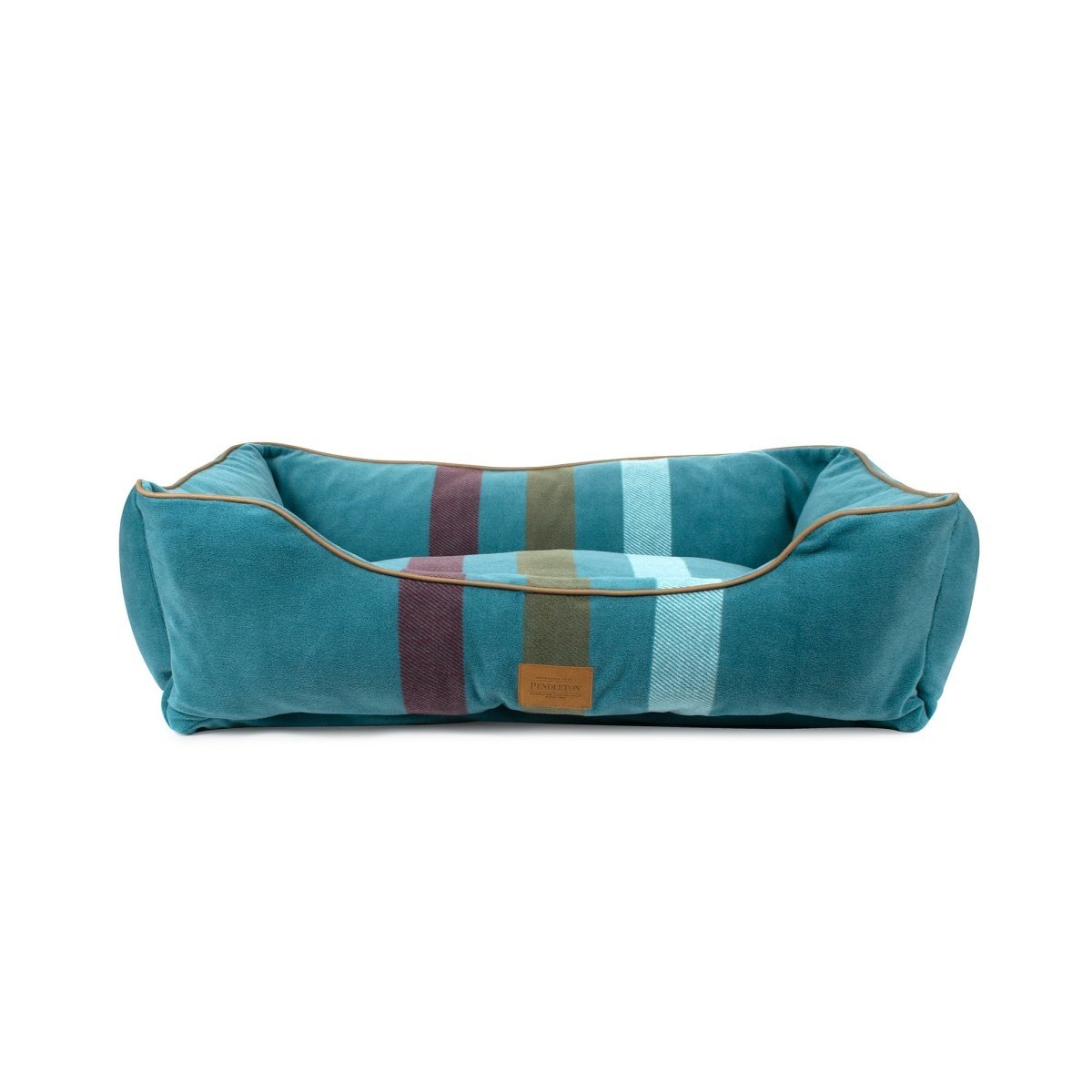 Pendleton Kuddler in Cabin Stripe Shale dog bed