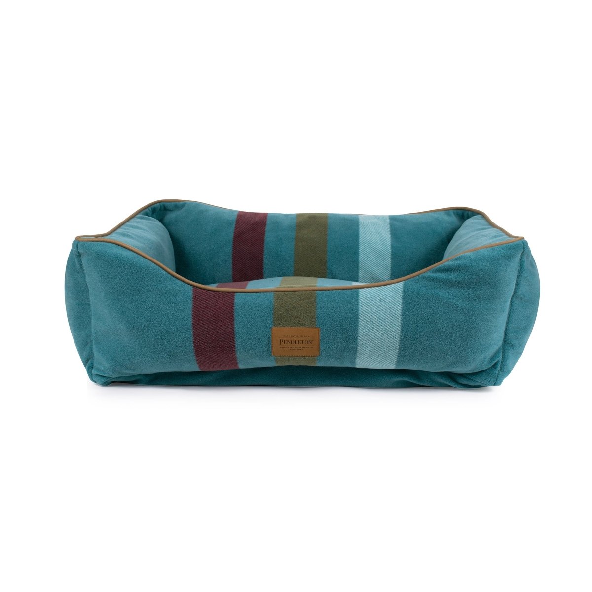 Pendleton Kuddler in Cabin Stripe Shale dog bed