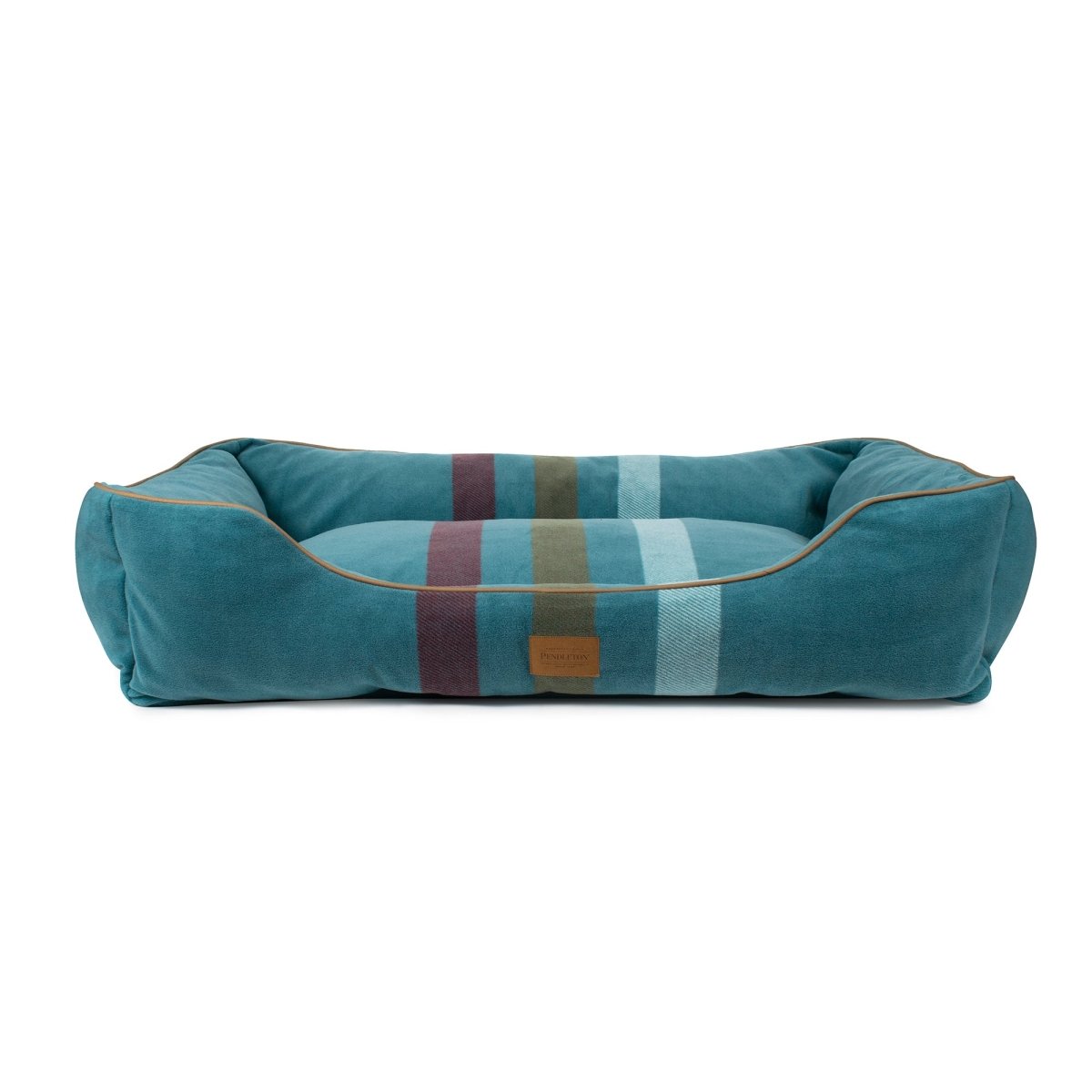 Pendleton Kuddler in Cabin Stripe Shale dog bed
