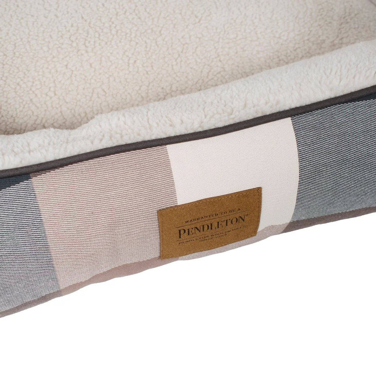 Close-up of a Pendleton branded product with a patch on a white background