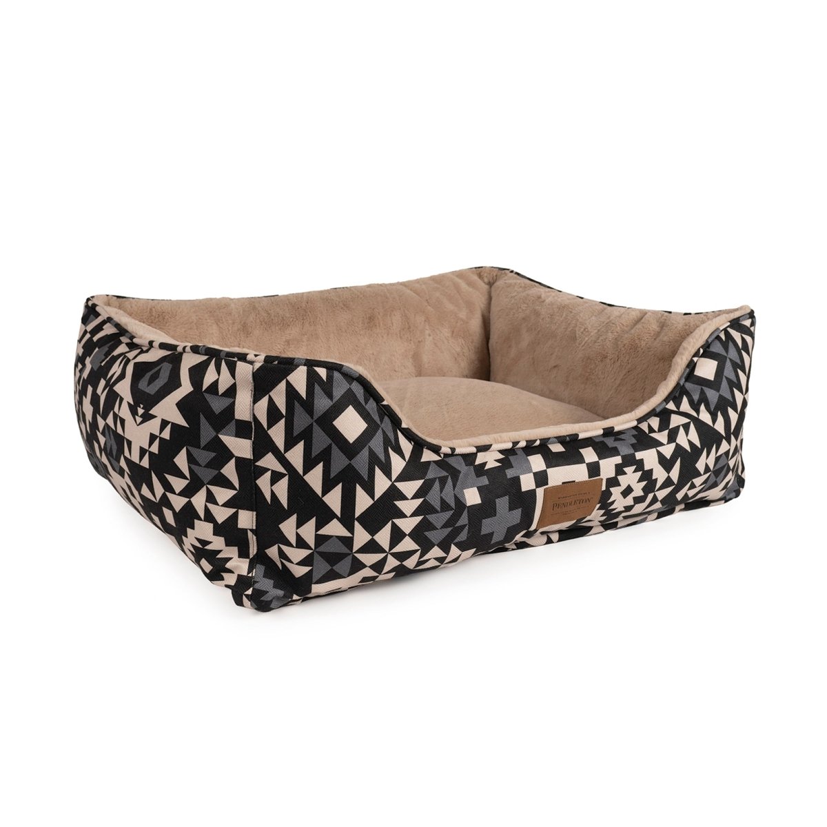 Pendleton Fur Kuddler in Blue Ridge Black dog bed
