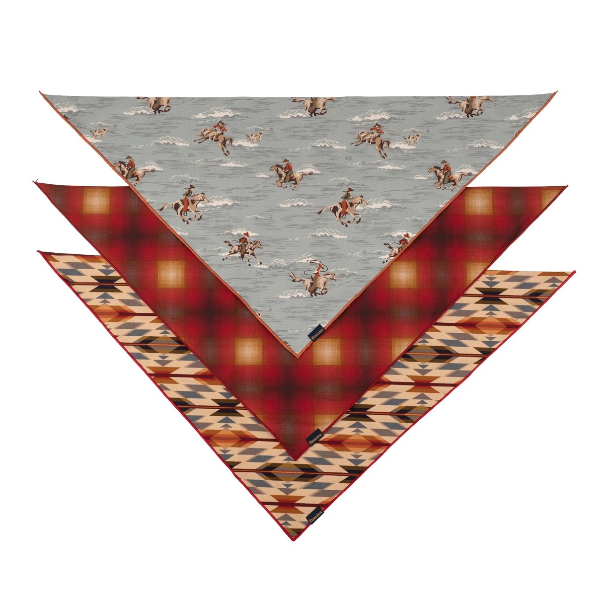 Pendleton Pet Bandanas, Set of 3 in Riders Range dog accessory