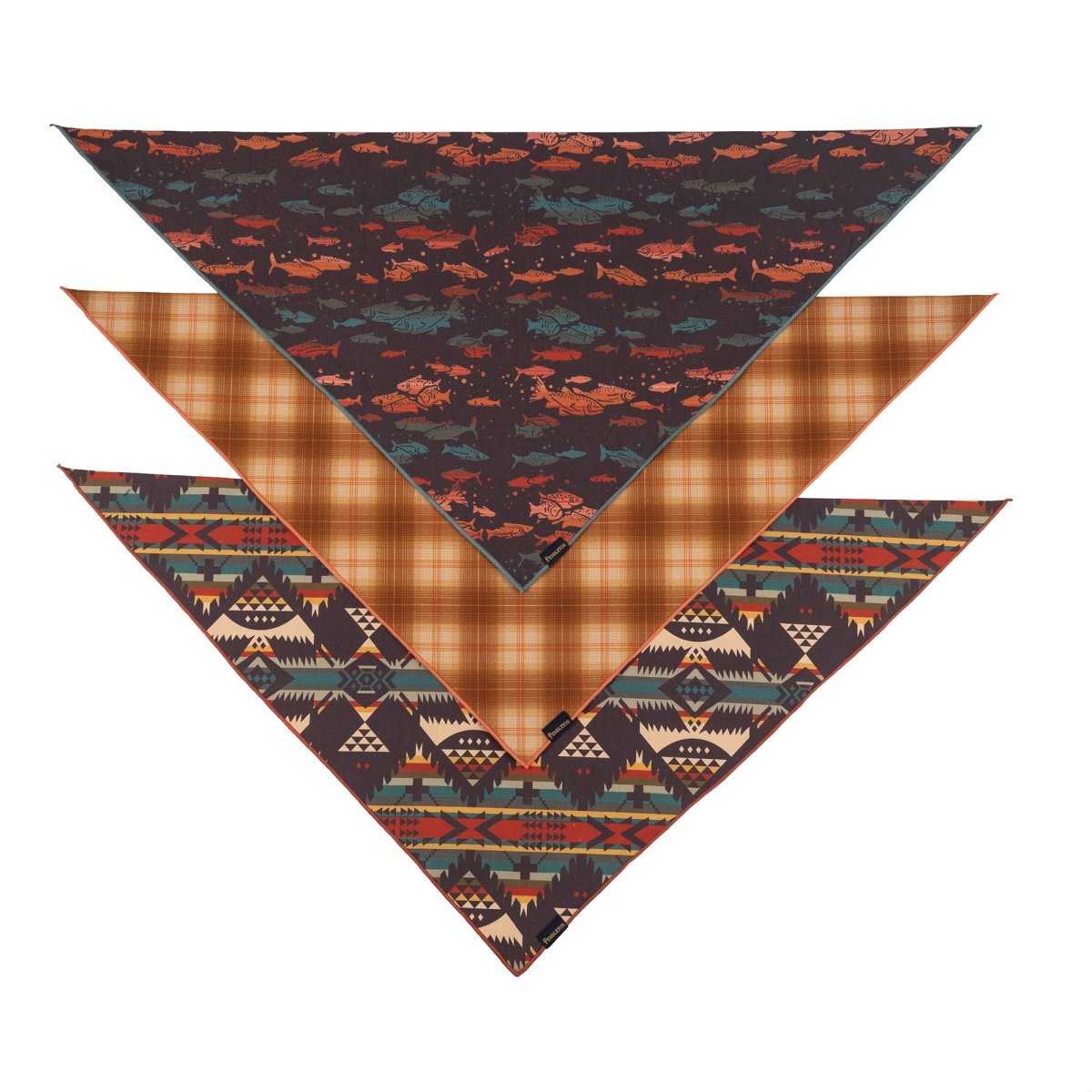 Pendleton Pet Bandanas, Set of 3 in River Bend dog accessory