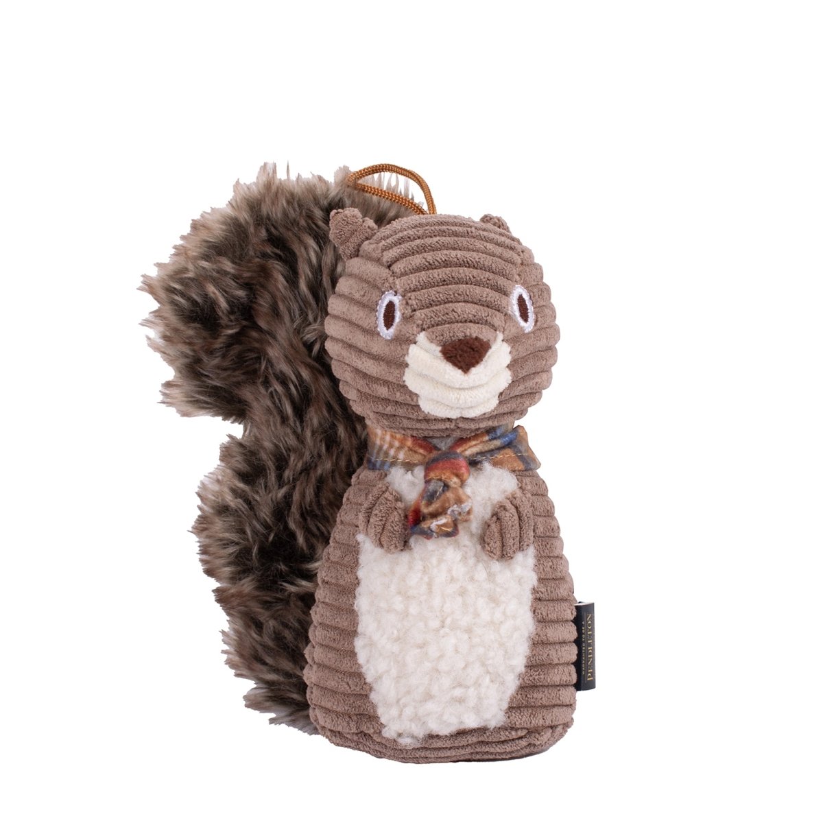 Pendleton Plush Dog Toy in Squirrel dog toy