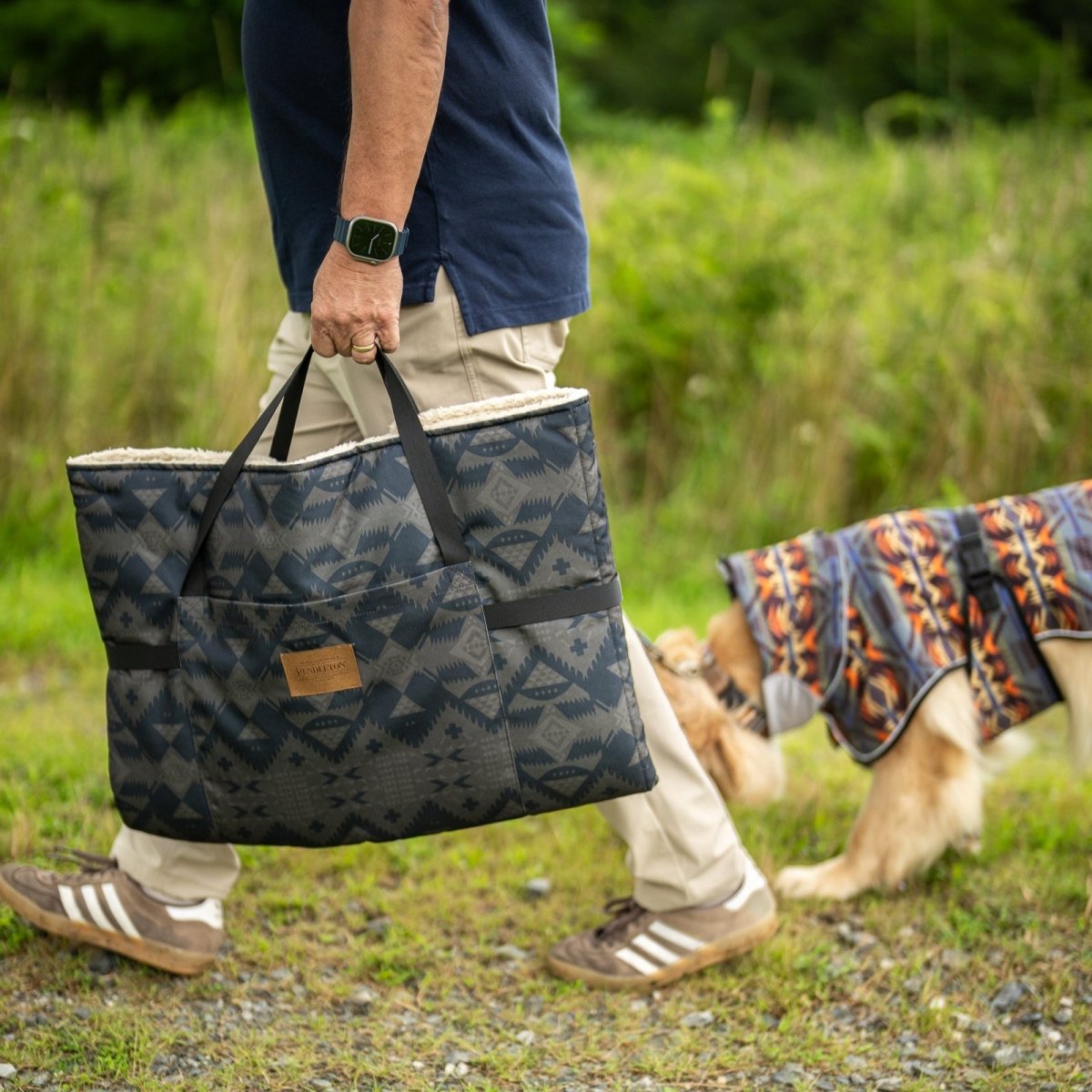 Pendleton Travel Bed in Nehalem Gray dog bed