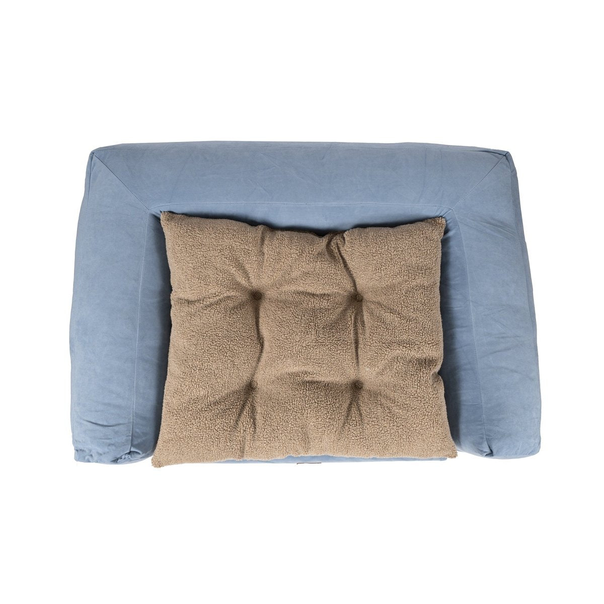 Rectangle Pet Couch | Blue, top view