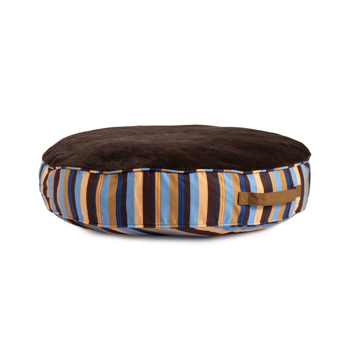 Round Bed | Brand Stripe, side view