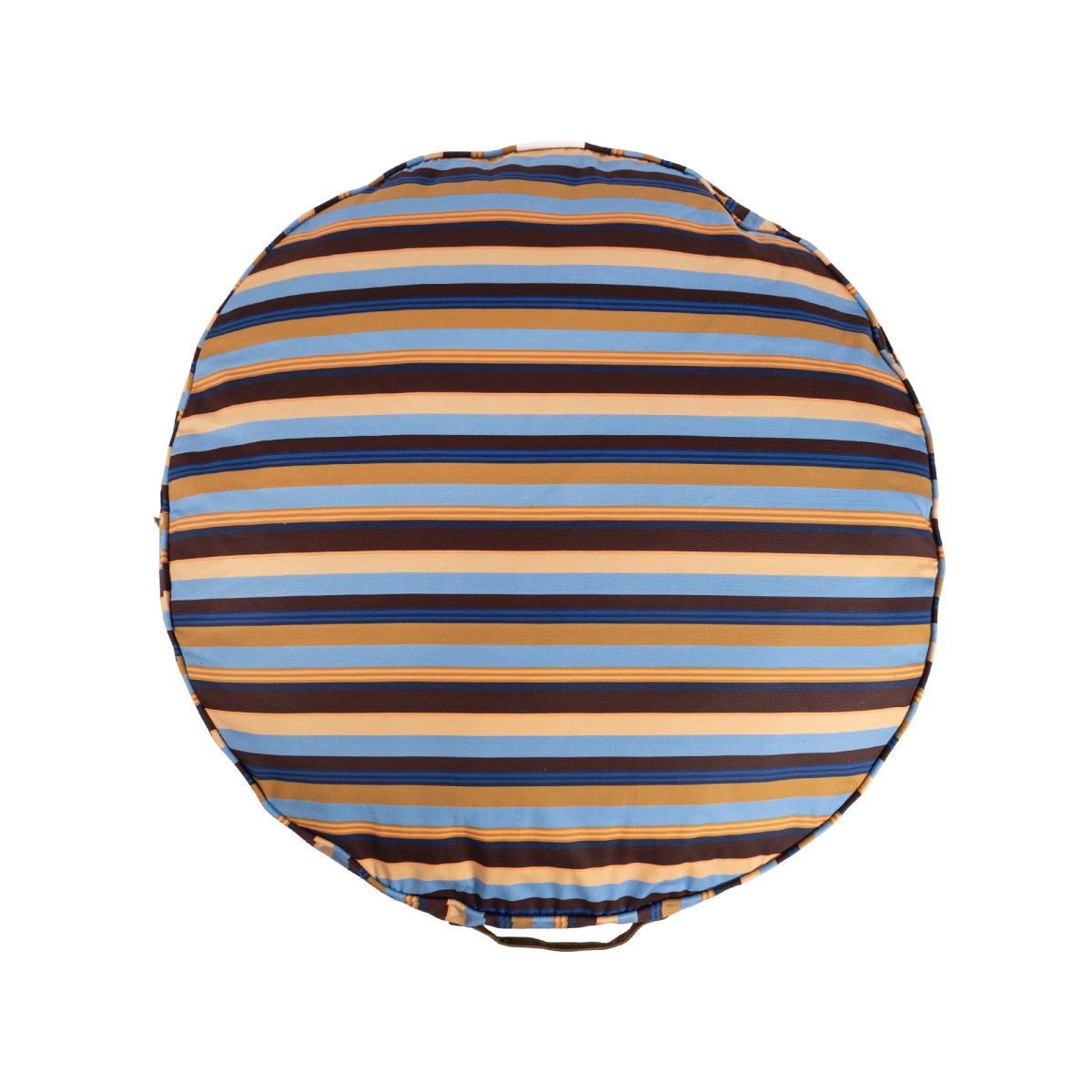 Round Bed | Brand Stripe, underside, cotton stripe