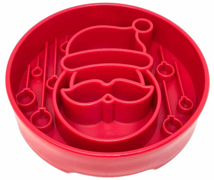 Slow Feeder Bowl | Christmas Santa