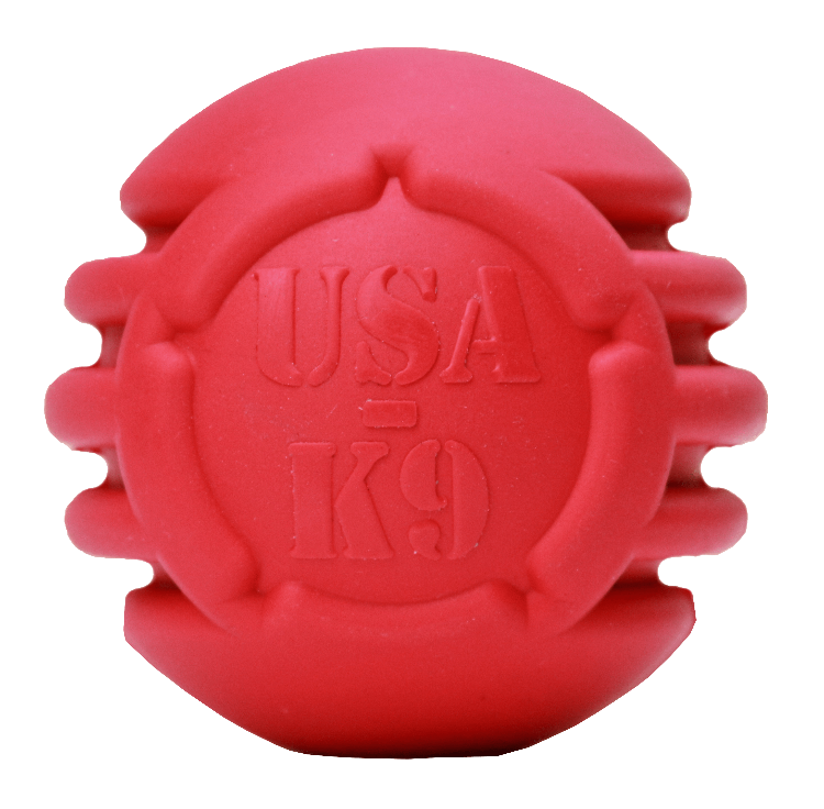 Chew Resistant Toy | Rubber Stars and Stripes Ball