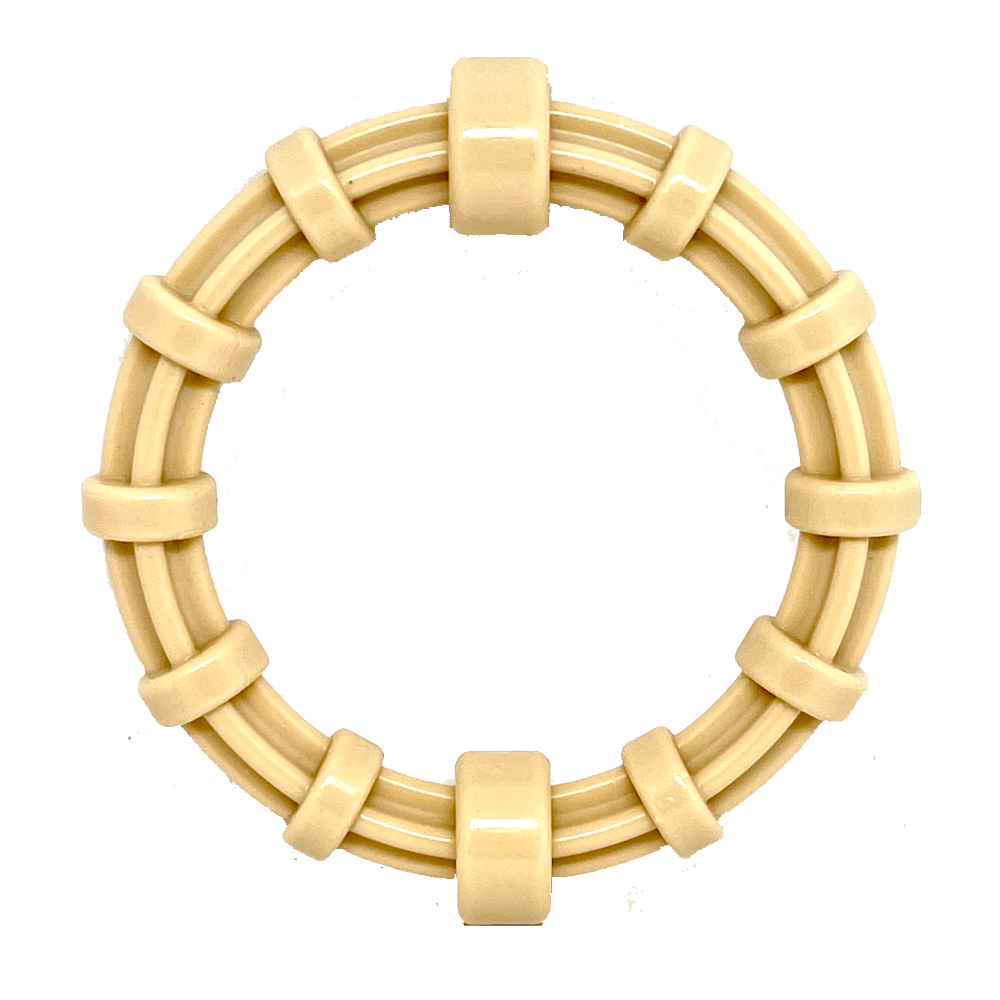 Chew Resistant Toy | Nylon Honey Bone Teething Ring
