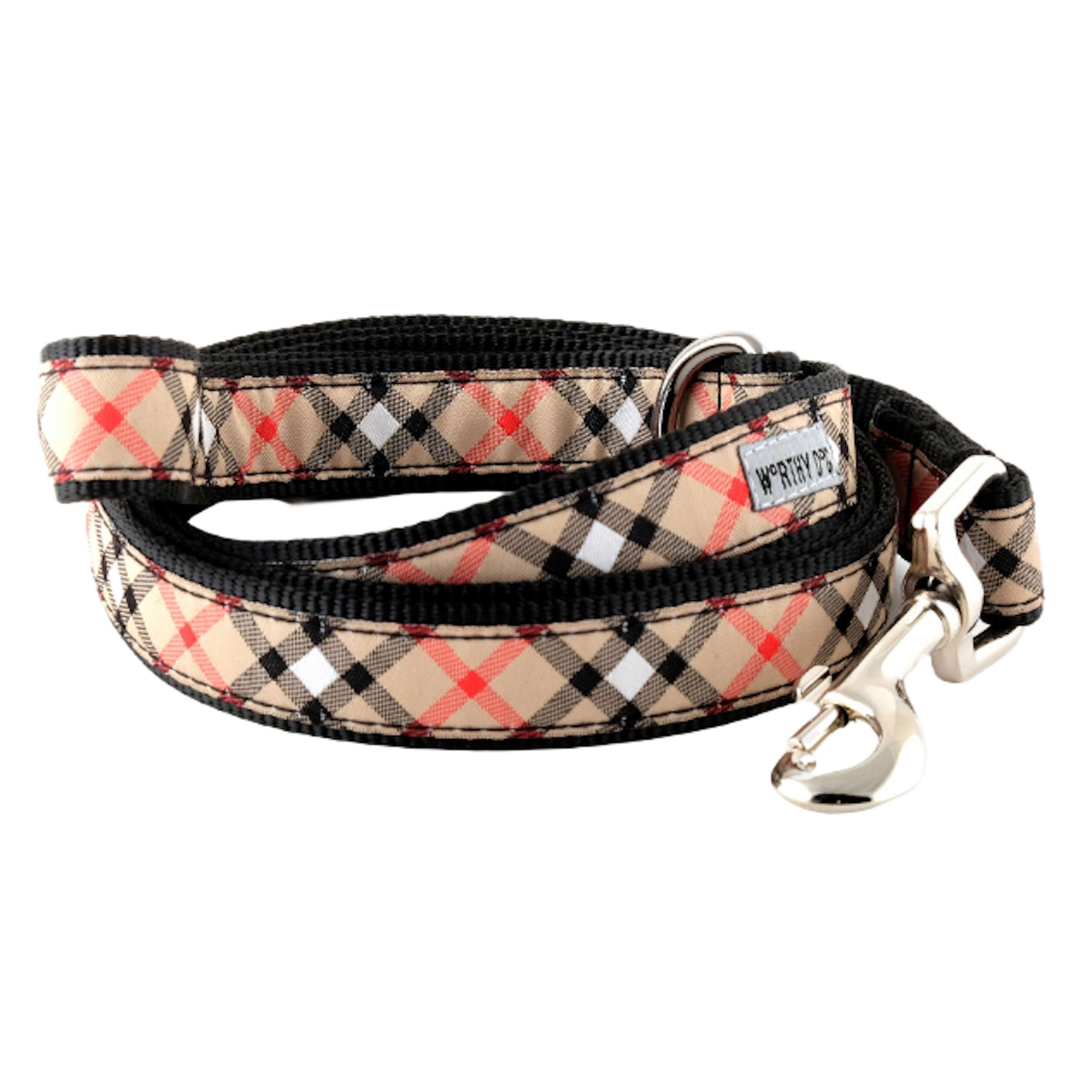 Burberry Check Faux Leather Dog Collar in Multicoloured - Burberry