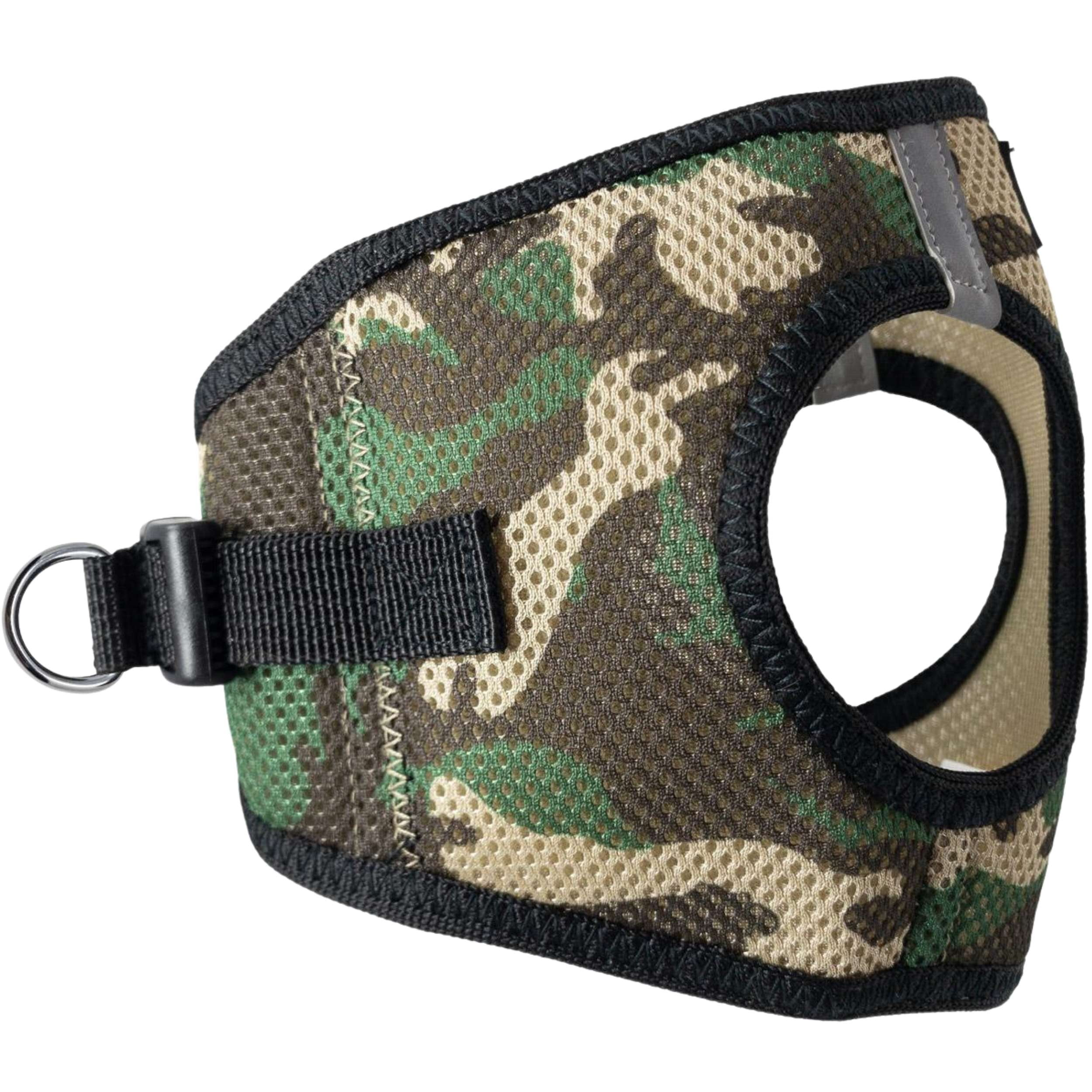 CHOKE-FREE-MESH-DOG-HARNESS-GREEN-CAMO