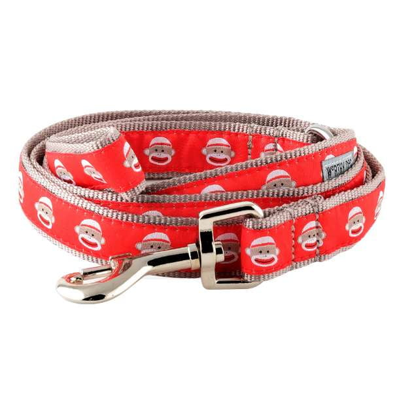 Dog Leash Sock Monkey boulderbarks