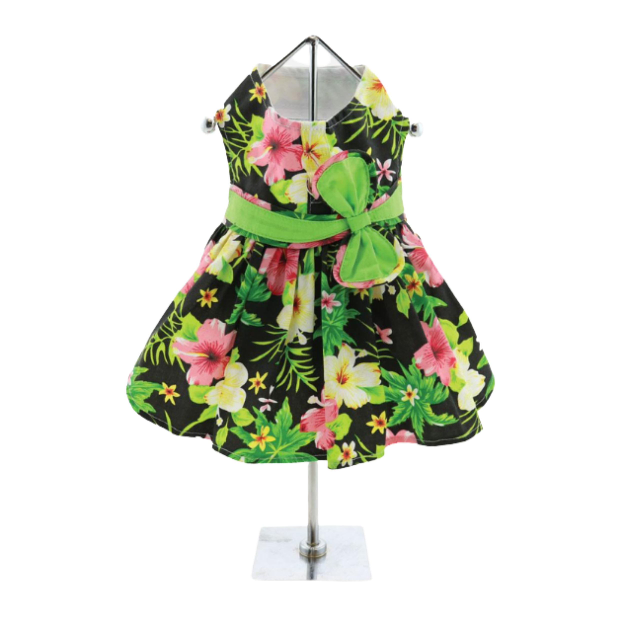 TWILIGHT-BLACK-HAWAIIAN-HIBISCUS-DOG-PARTY-DRESS-BOULDERBARKS